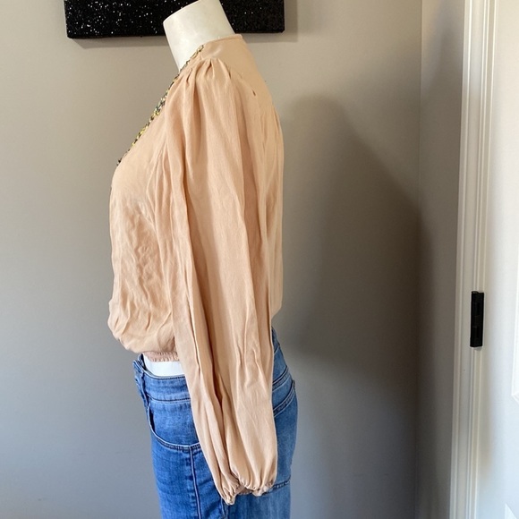 Anthropologie Maeve sequin top dusty pink Sz S - Picture 8 of 14